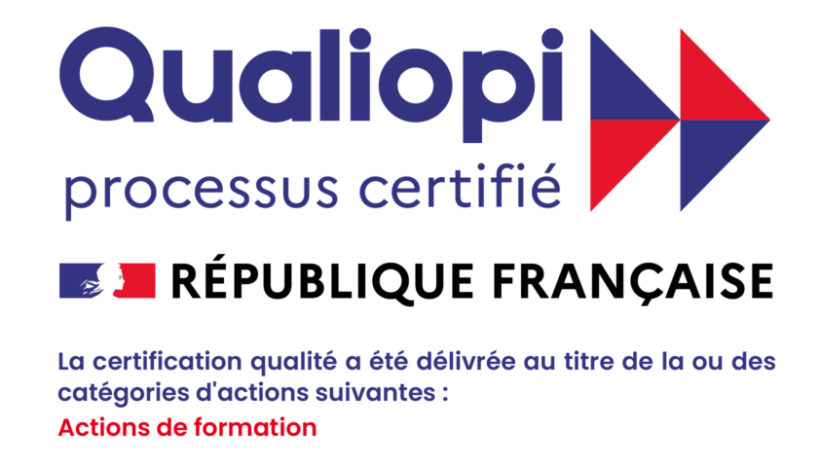 Cerfy est certifié Qualiopi : catégorie actions de formation, depuis de 02 février 2022 en accord avec tous les critères de qualité requis. Cerfy est certifié Qualiopi : catégorie actions de formation, depuis de 02 février 2022 en accord avec tous les critères de qualité requis.